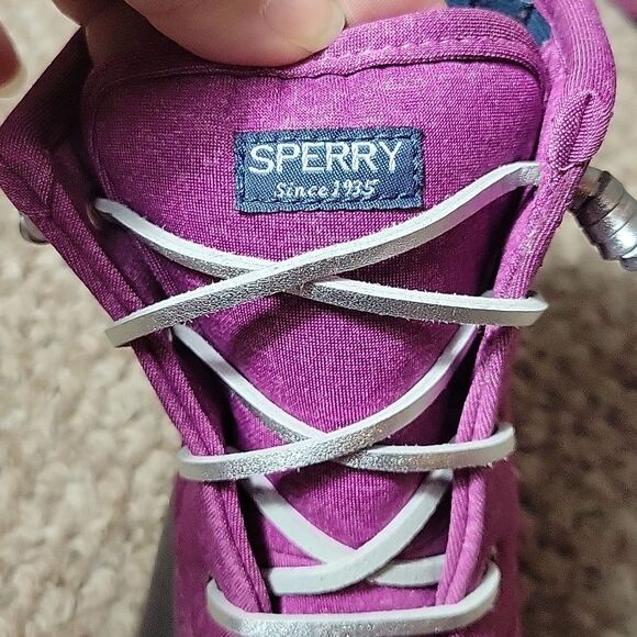 Women's Sperry Top sider duck waterproof rain winter boots pink sz 6 - Picture 8 of 10